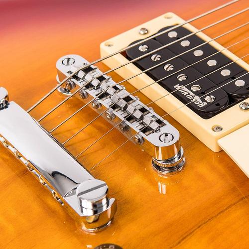 Vintage V100NBCSB ReIssued Les Paul Unbound Cherry Sunburst sähkökitara - Aron Soitin