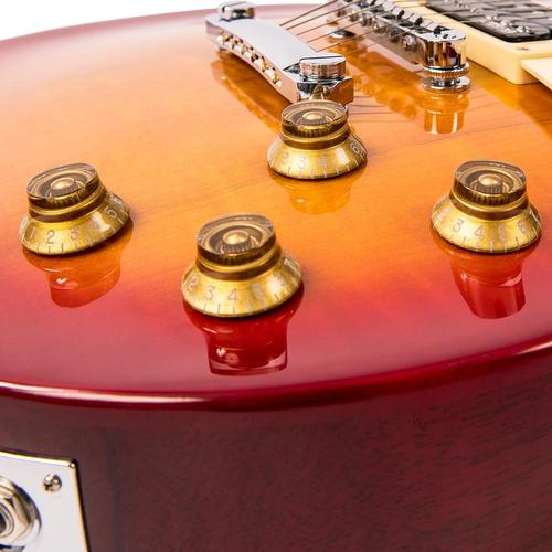 Vintage V100NBCSB ReIssued Les Paul Unbound Cherry Sunburst sähkökitara - Aron Soitin