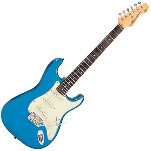 Vintage V6CAB ReIssued Electric Guitar ~ Candy Apple Blue - Aron Soitin