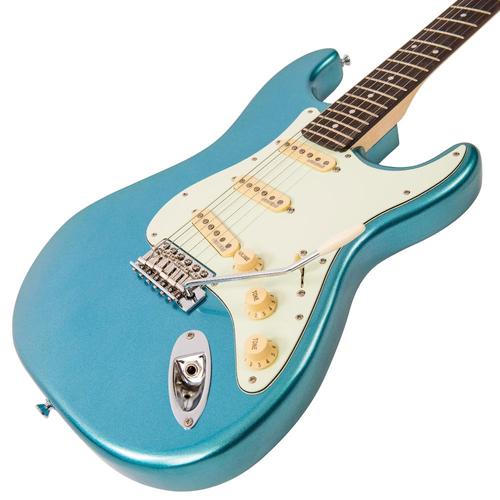 Vintage V6CAB ReIssued Electric Guitar ~ Candy Apple Blue - Aron Soitin