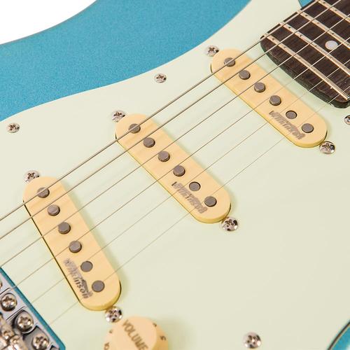 Vintage V6CAB ReIssued Electric Guitar ~ Candy Apple Blue - Aron Soitin