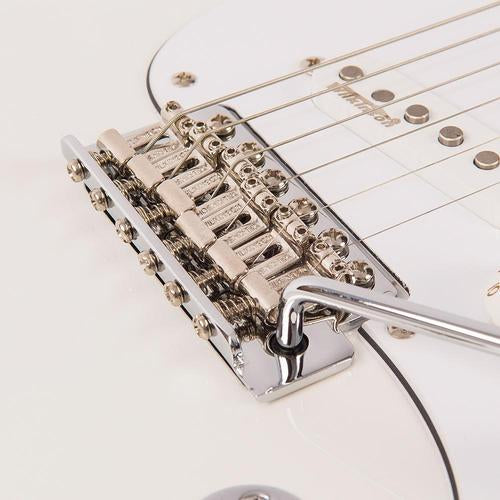 Vintage V6JMH ReIssued Electric Guitar ~ Olympia White 'Fillmore' - Aron Soitin