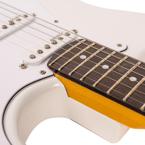 Vintage V6JMH ReIssued Electric Guitar ~ Olympia White 'Fillmore' - Aron Soitin
