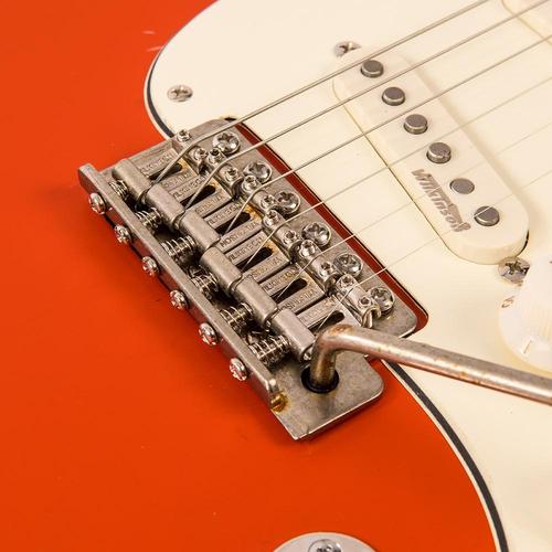 Vintage V6MRFR ICON Electric Guitar ~ Distressed Firenza Red - Aron Soitin