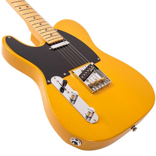 Vintage LV52BS ReIssued Electric Guitar ~ Left Hand Butterscotch - Aron Soitin