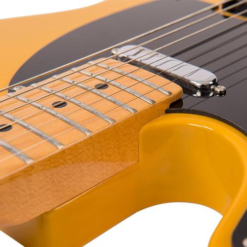 Vintage LV52BS ReIssued Electric Guitar ~ Left Hand Butterscotch - Aron Soitin