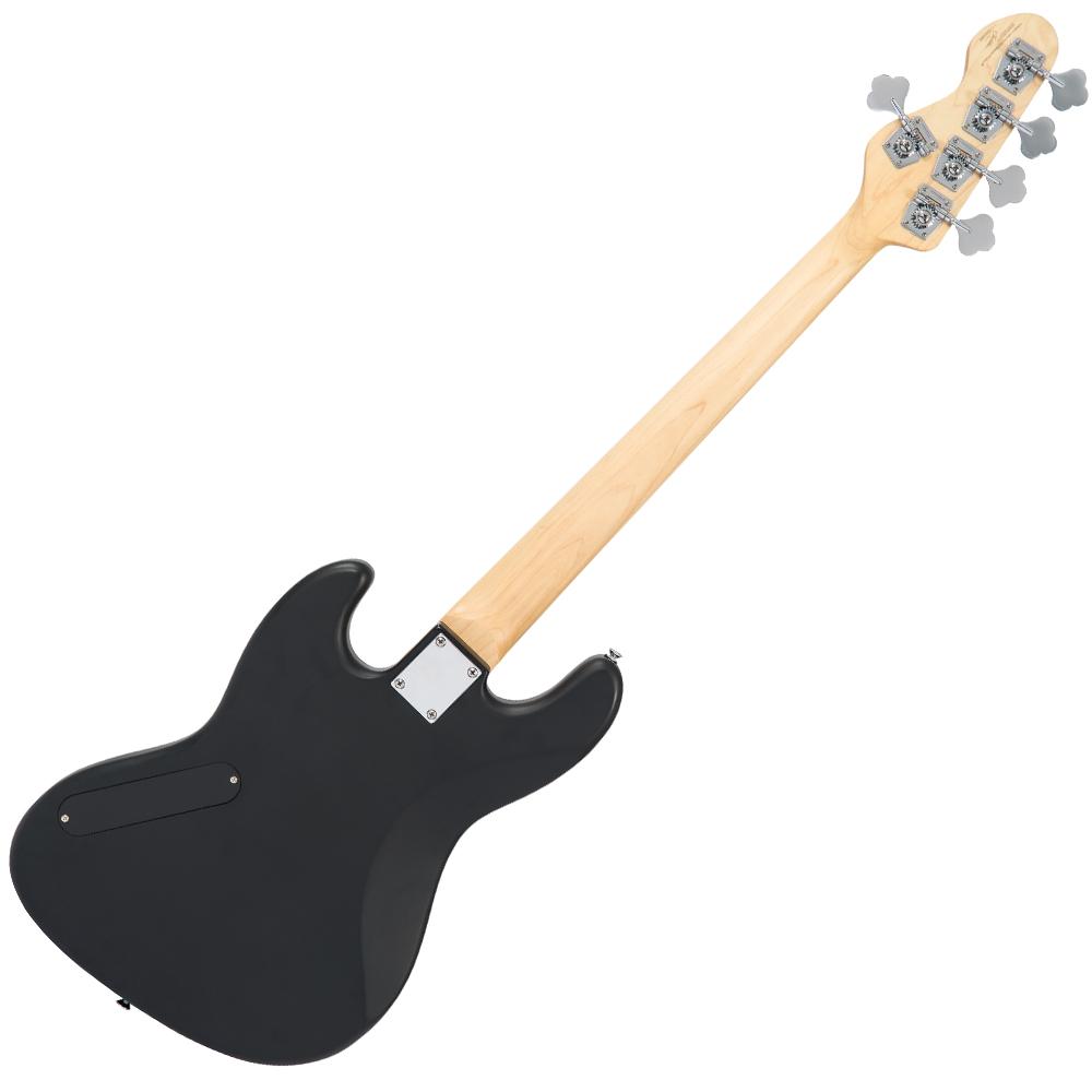 Vintage VJ75MBK ReIssued Maple Fingerboard Bass Guitar ~ 5-String ~ Black - Aron Soitin