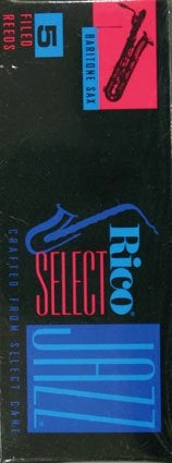 Rico 3M Jazz Select filed baritonisaksofonin lehtilaatikko - Aron Soitin