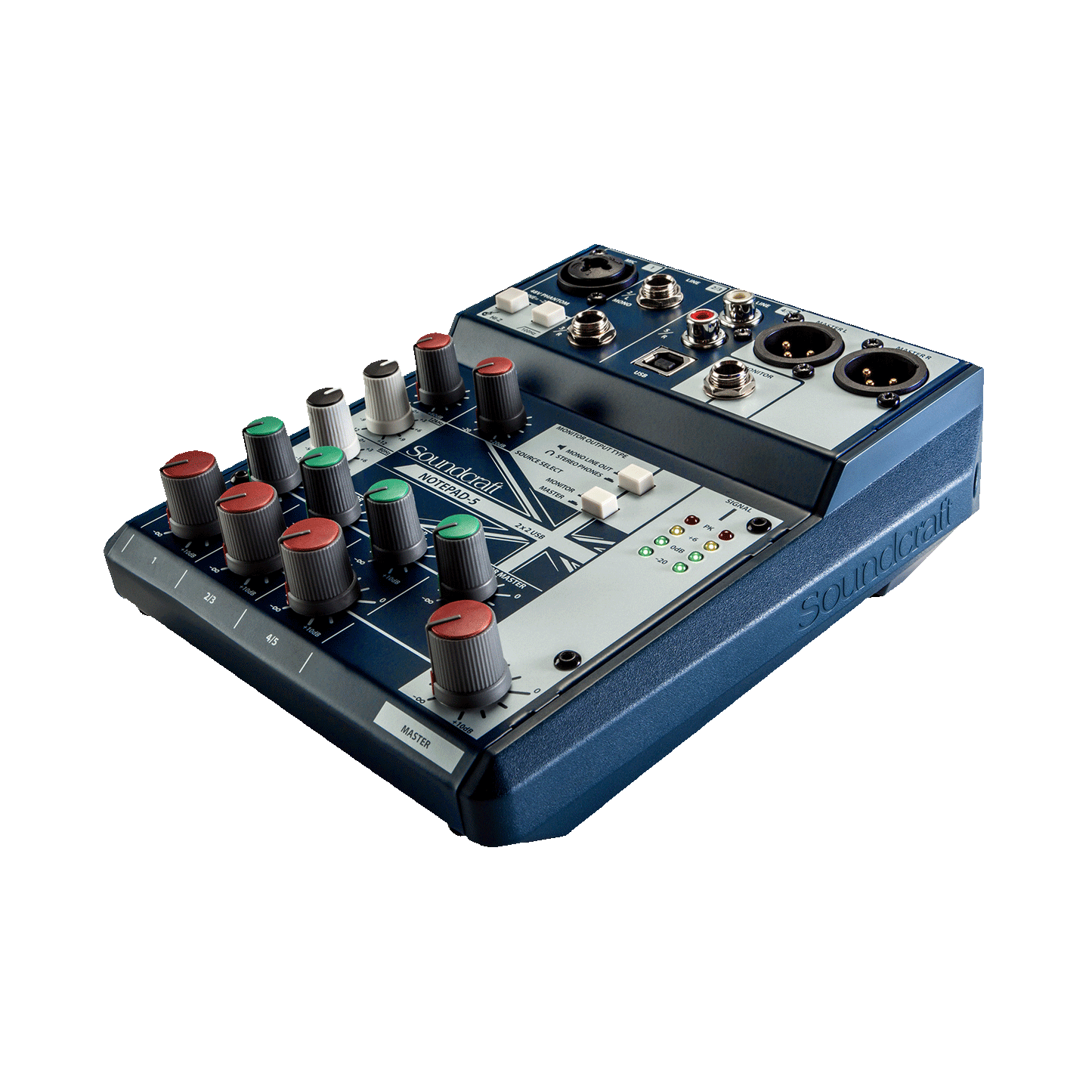 Soundcraft Notepad-5 analogimikseri USB I/O-liitännällä - Aron Soitin