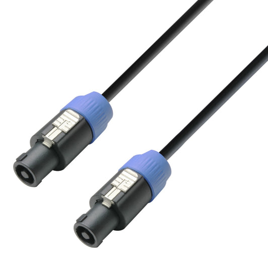 Adam Hall Speaker Cable 2 m, black with Adam Hall's speakON® Plugs (in store!)