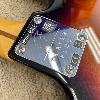 Fender Player Plus Active Precision Bass PF, 3-Tone Sunburst (used)