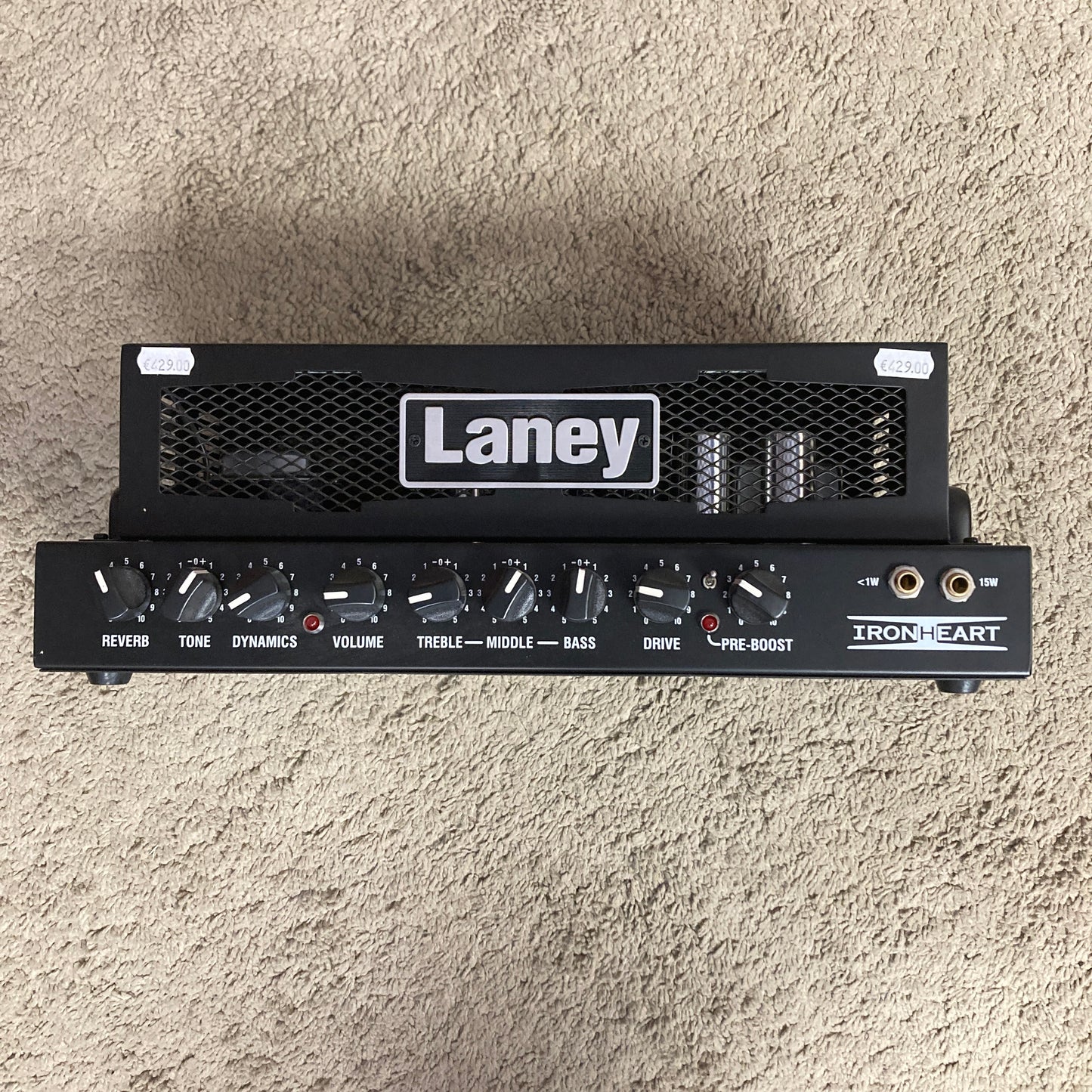 Laney Ironheart IRT15H guitar amp head (demo)