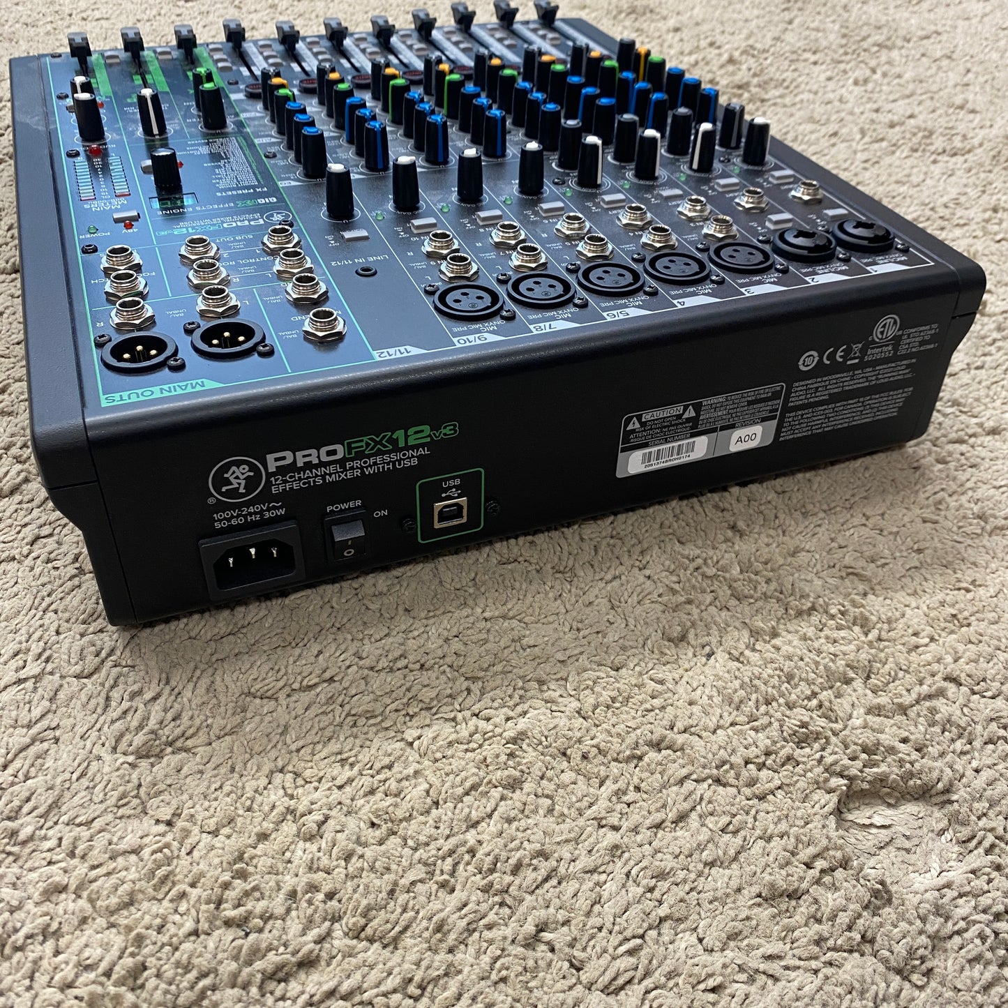 Mackie ProFX12v3 12-Channel Analog Mixer with USB (used)