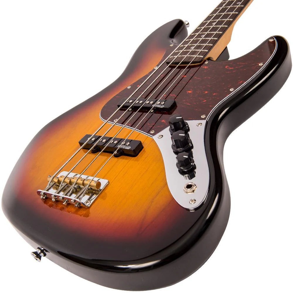 Vintage VJ74 ReIssued Bass ~ Sunset Sunburst - Aron Soitin