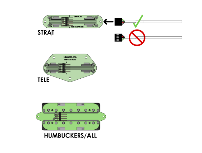 DiMarzio EP1508 Quick Connect -kaapeli, 5-napainen