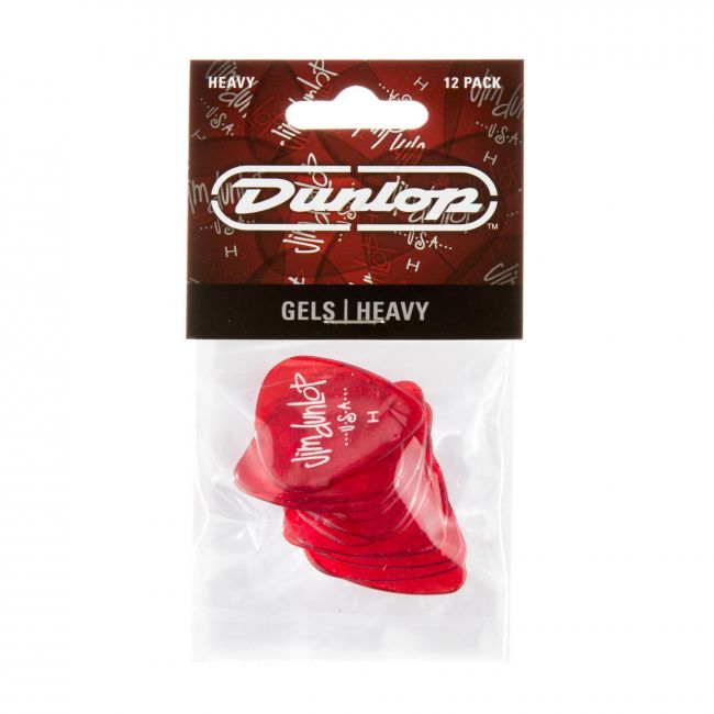 Dunlop Gels Red Heavy plektralajitelma - Aron Soitin