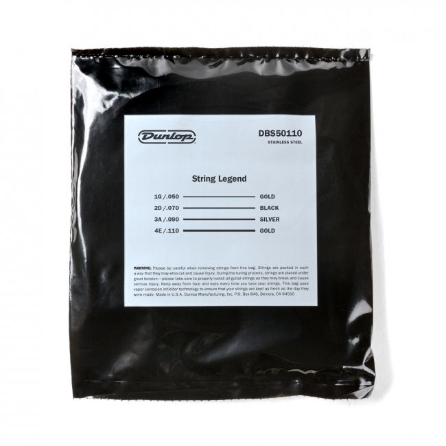 Dunlop 50-145t 5-kielisen basson kielet, Stainless Steel