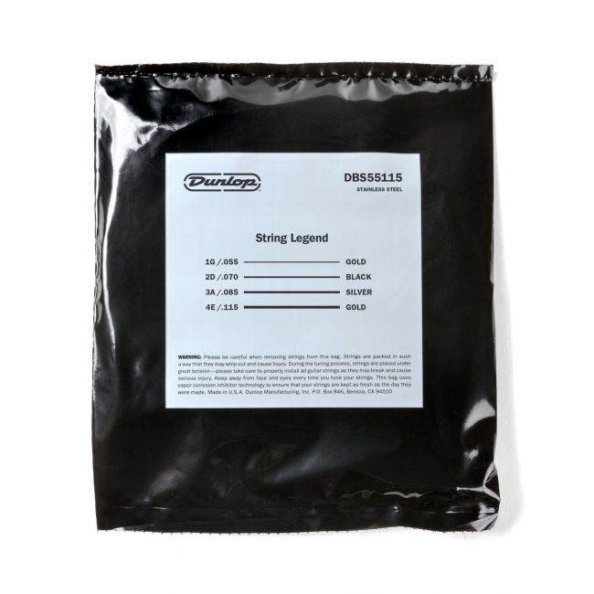 Dunlop 55-145t 5-kielisen basson kielet, Stainless Steel