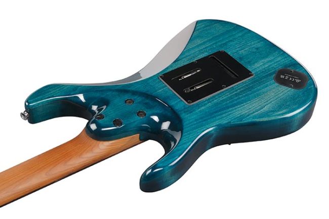 Ibanez AZ447P1QM-COB 7-kielinen sähkökitara pussilla