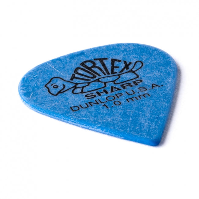 Dunlop Tortex Sharp -plektrat 1.00 mm, 12 kpl - Aron Soitin