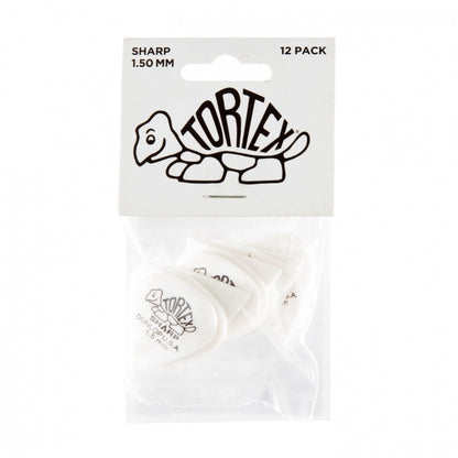 Dunlop Tortex Sharp -plektrat 1.50 mm, 12 kpl - Aron Soitin