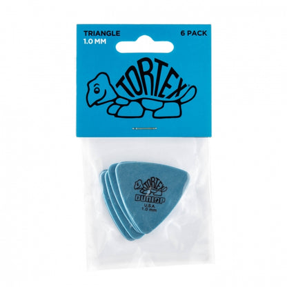 Dunlop Tortex Triangle -plektrat 1.00mm, 6kpl - Aron Soitin