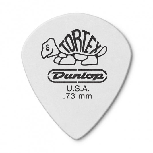 Dunlop Tortex Jazz III White -plektrat 0.73mm, 12kpl - Aron Soitin