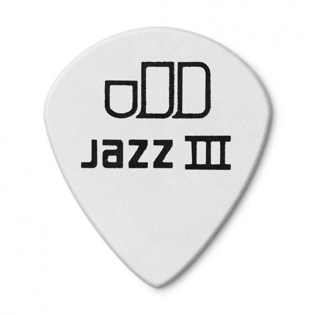 Dunlop Tortex Jazz III White -plektrat 1.00mm, 12kpl - Aron Soitin