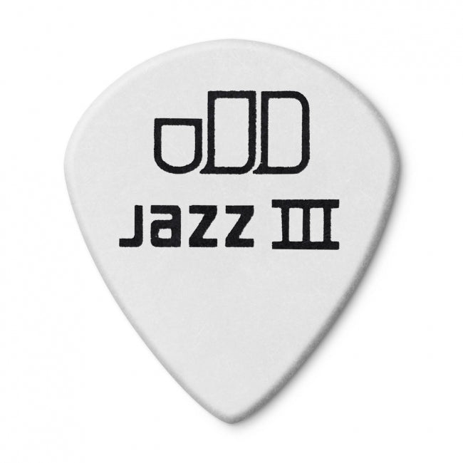 Dunlop Tortex Jazz III White -plektrat 1.35mm, 12kpl - Aron Soitin