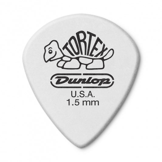 Dunlop Tortex Jazz III White -plektrat 1.50mm, 12kpl - Aron Soitin