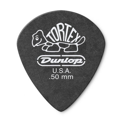 Dunlop Tortex Jazz III Pitch Black -plektrat 0.50mm, 12kpl - Aron Soitin