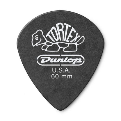 Dunlop Tortex Jazz III Pitch Black -plektrat 0.60mm, 12kpl - Aron Soitin