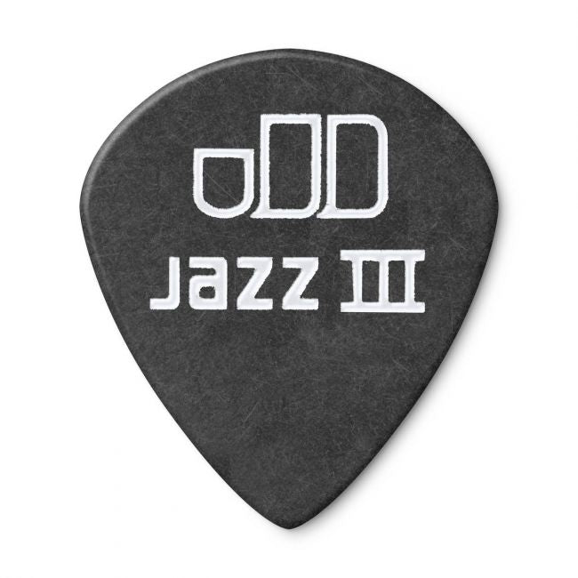Dunlop Tortex Jazz III Pitch Black -plektrat 1.00mm, 12kpl - Aron Soitin