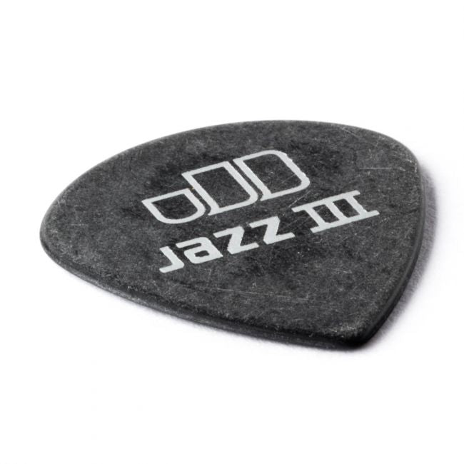 Dunlop Tortex Jazz III Pitch Black -plektrat 1.14mm, 12kpl - Aron Soitin