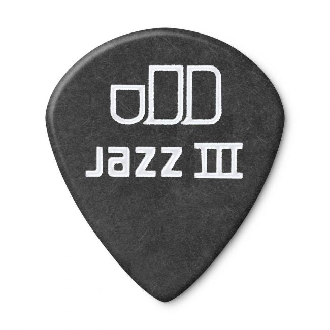 Dunlop Tortex Jazz III Pitch Black -plektrat 1.50mm, 12kpl - Aron Soitin
