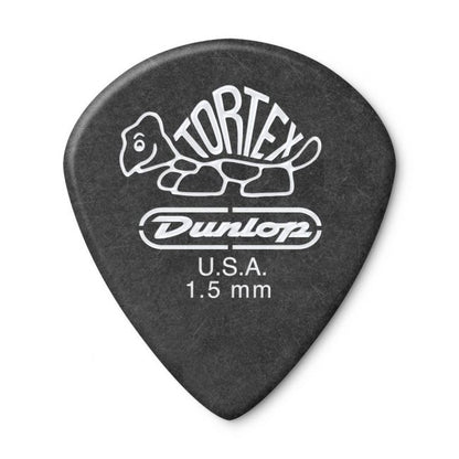 Dunlop Tortex Jazz III Pitch Black -plektrat 1.50mm, 12kpl - Aron Soitin