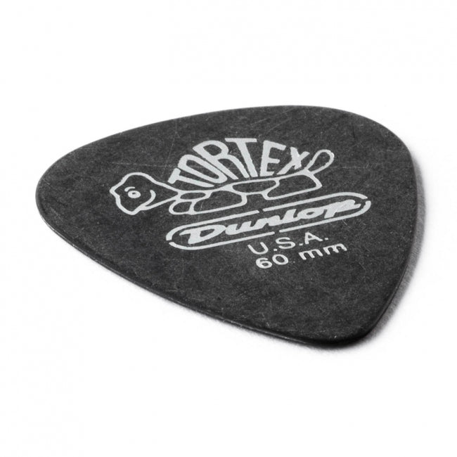 Dunlop Tortex Pitch Black -plektrat 0.60mm, 12kpl - Aron Soitin