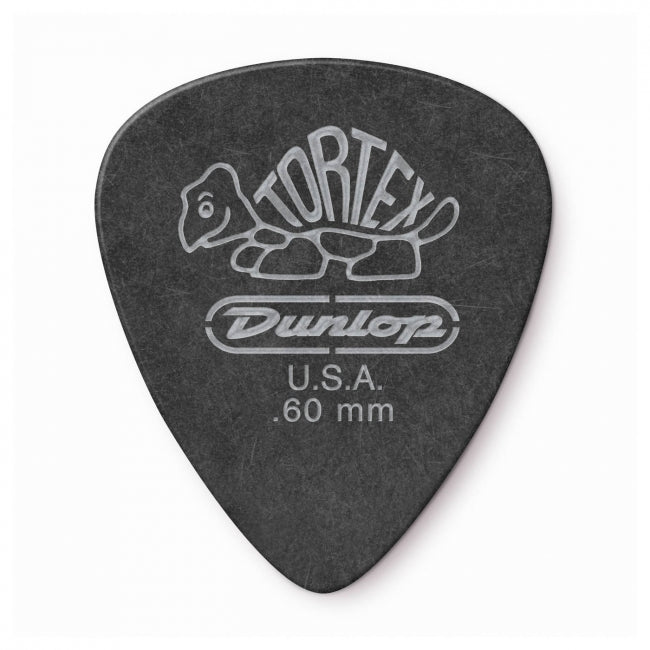 Dunlop Tortex Pitch Black -plektrat 0.60mm, 12kpl - Aron Soitin