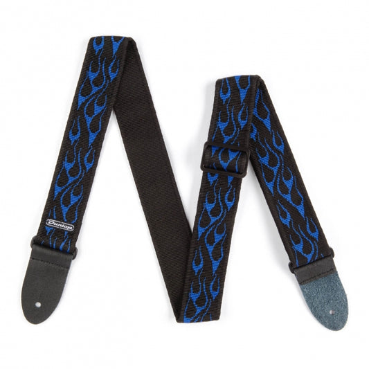 Dunlop Flambe Blue Classic Strap - Aron Soitin