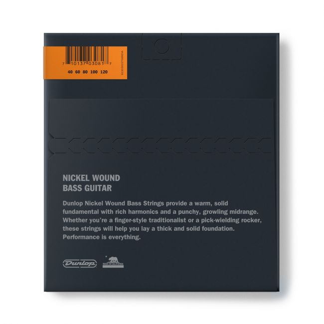 Dunlop Nickel Wound Bass 40-120 - Aron Soitin