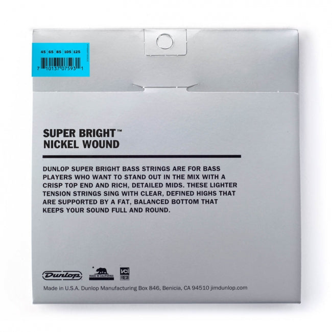Dunlop Super Bright 45-125 Nickel Wound - Aron Soitin