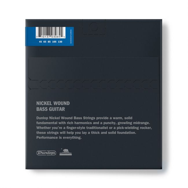 Dunlop Nickel Wound Bass 45-130 5-kielisen basson kielet - Aron Soitin