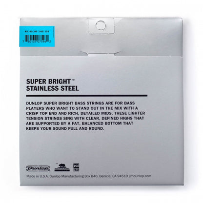 Dunlop Super Bright 45-125 Stainless Steel - Aron Soitin