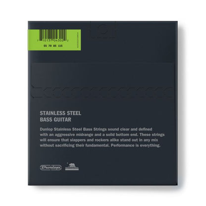 Dunlop Stainless Steel Bass 55-115 - Aron Soitin