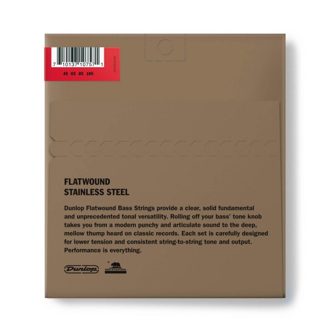 Dunlop Flatwound Medium Scale 45-105 - Aron Soitin