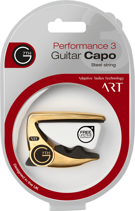 G7th C81053 Capo Performance 3 ART 6 string Gold - Aron Soitin