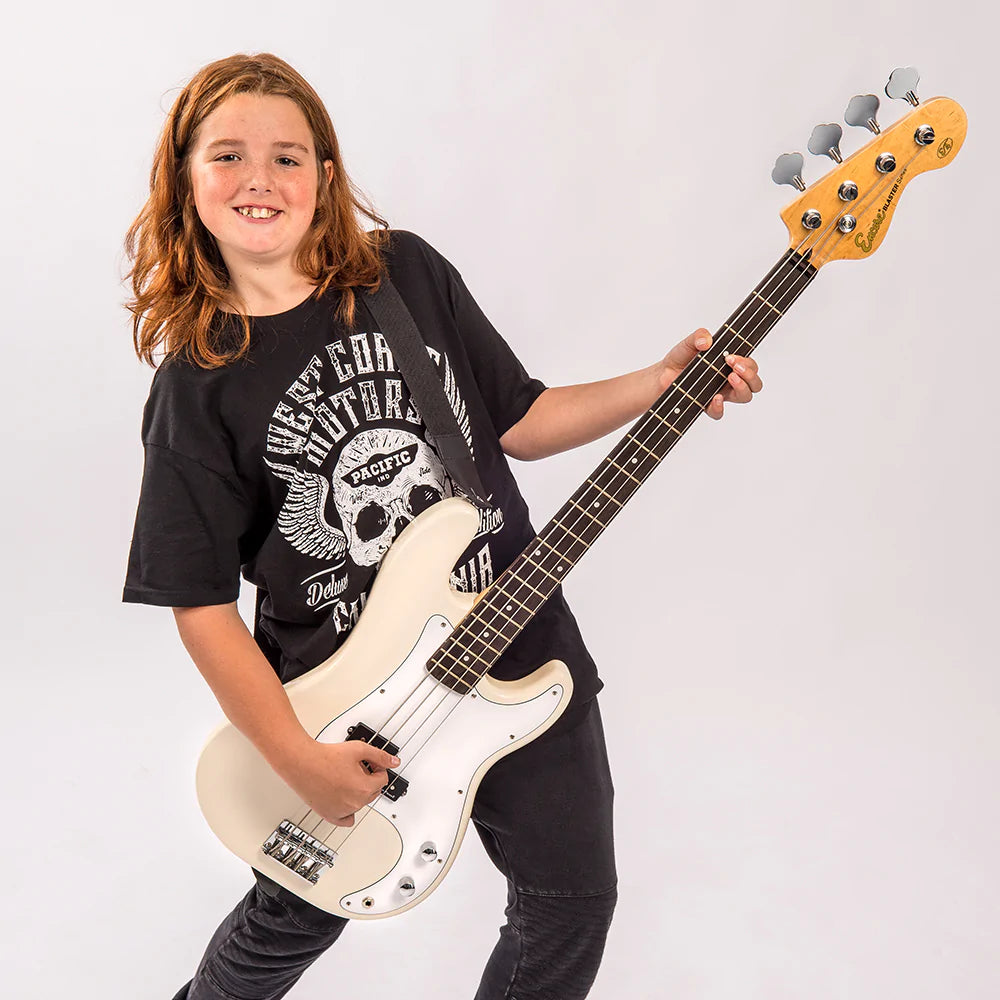 Encore EBP-E4VW Bass Guitar Pack Vintage White - Aron Soitin