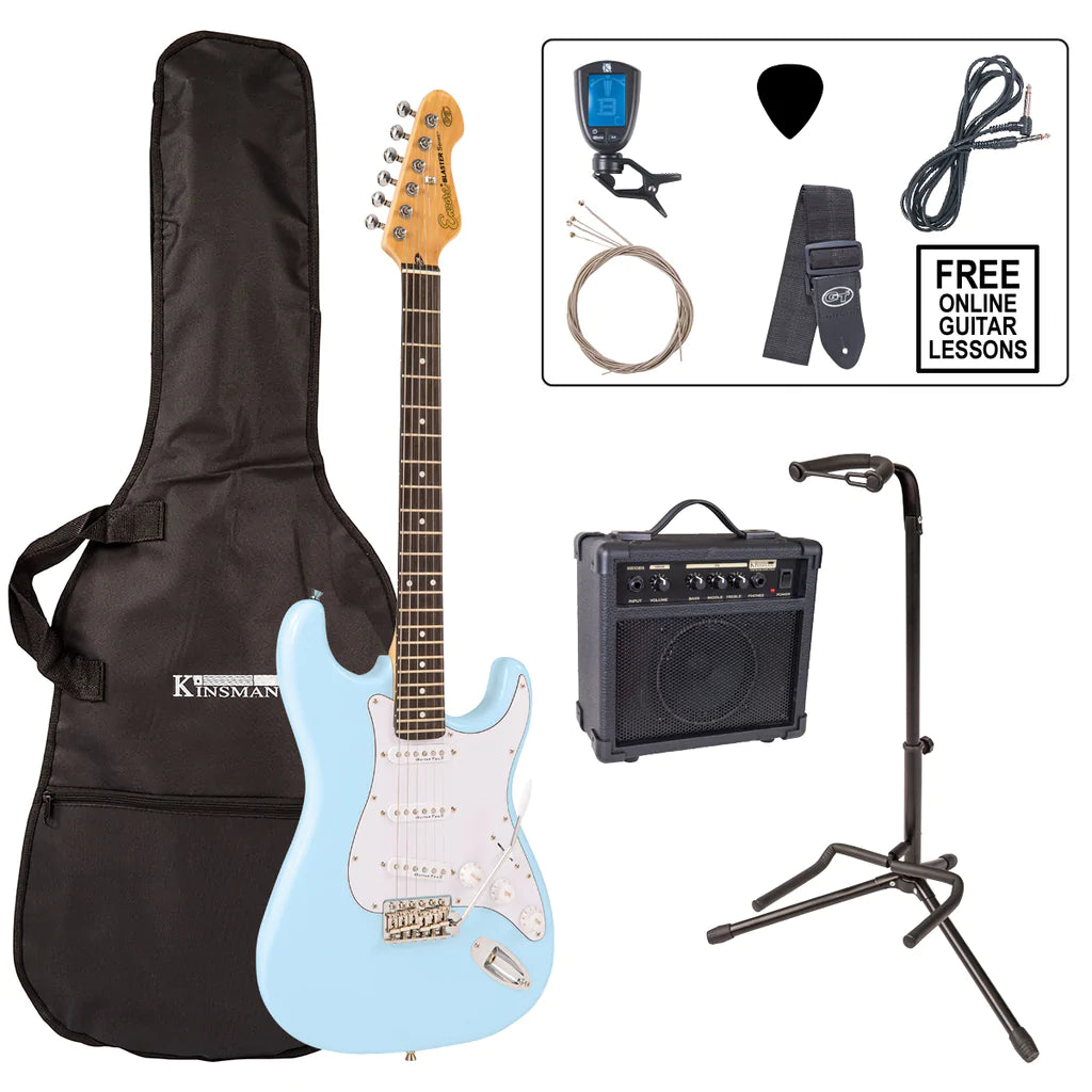 Encore EBP-E6LB Electric Guitar Pack Laguna Blue - Aron Soitin