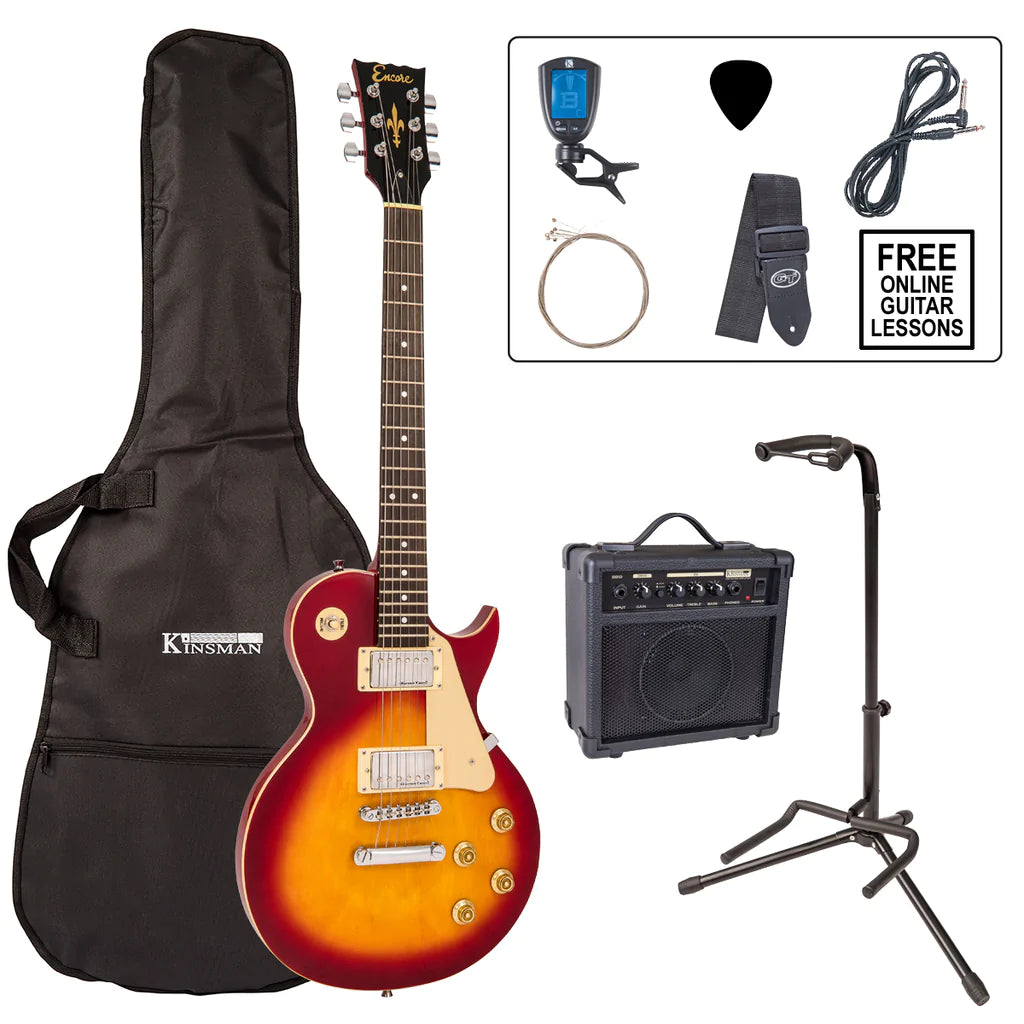 Encore EBP-E99CSB Electric Guitar Pack Cherry Sunburst - Aron Soitin