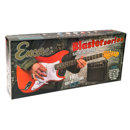 Encore EBP-LHE6BLK Electric Guitar Pack Left Hand Gloss Black - Aron Soitin